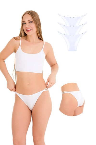 Newlilla 1025 Para szczegółowych majtek bikini Ip-stone 1025-v3