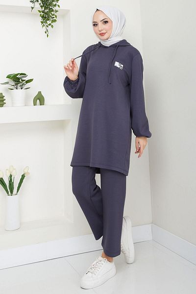 hafsamina Smoked Hooded Double Set - Rigging Detail Hm2654