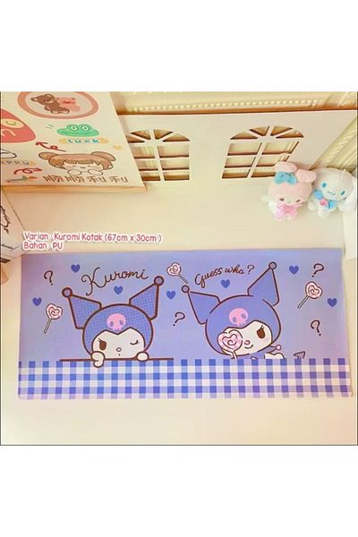 synshop Χαριτωμένο Sanrio Kawaii Kuromi Mouse Επιτραπέζιο Ματ Πληκτρολόγιο Mouse Pad Μεγάλο Mousepad Office Gamer Girl