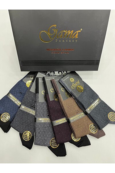 Gama Çorap 6 Adet Merserize+Bambu Karışımlı %100 Doğal Naylonsuz Kalın Kışlık...