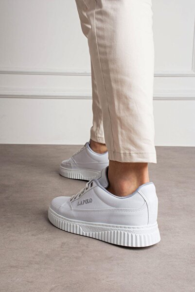 L.A Polo White Embroidered Men's Sneakers - Casual Shoes 527