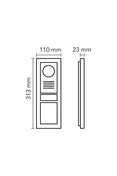 AUDİO Audio 003491 Panel Crea Proxy Kartlı Zil Paneli