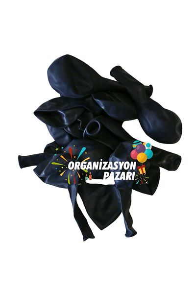 Organizasyon Pazarı 12 Inch Midnight Blue Color 25 Pieces Pastel Decoration Balloon