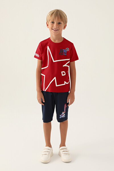 Rolypoly Boy's Red Capri Suit