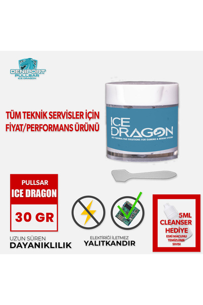 pullsar cooling solutions Ice Dragon 30gr Yüksek Performans Thermal/termal Macun