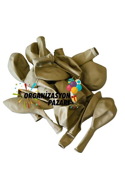 Organizasyon Pazarı 12 بوصة لون رمل البحر 25 قطعة بالون ديكور ريترو