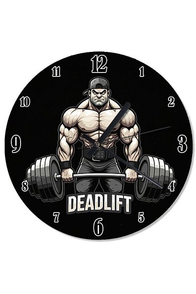 Tablomega Deadlifting Strong Man Decorative Wall Clock