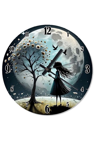 Tablomega Spring and Girl Design Wall Clock