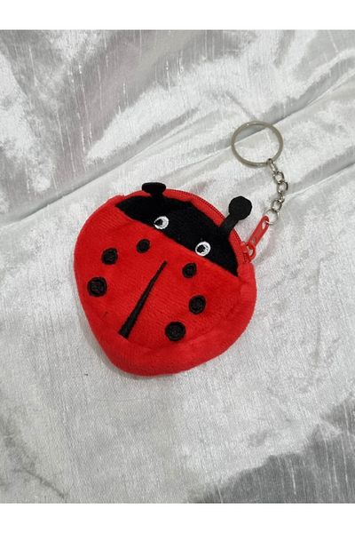 Brassito Red Girl's Keychain Wallet Ladybug
