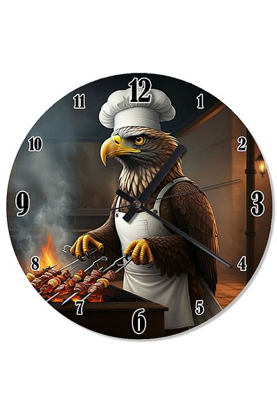 Tablomega Cook's Eagle's Table Shaped Wall Clock