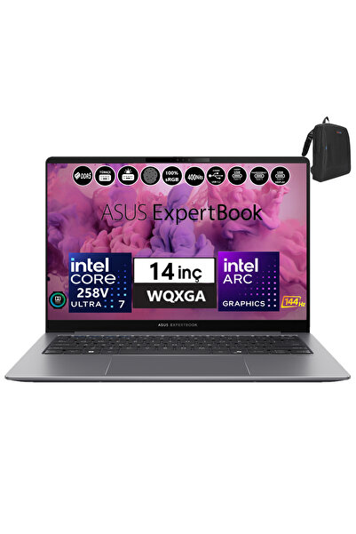 ASUS Expertbook P5405CSA Ultra 7 258V Aı 32GB 1tb SSD Arc 140V Freedos 14" 400NIT IPS WI7321TBS0D03