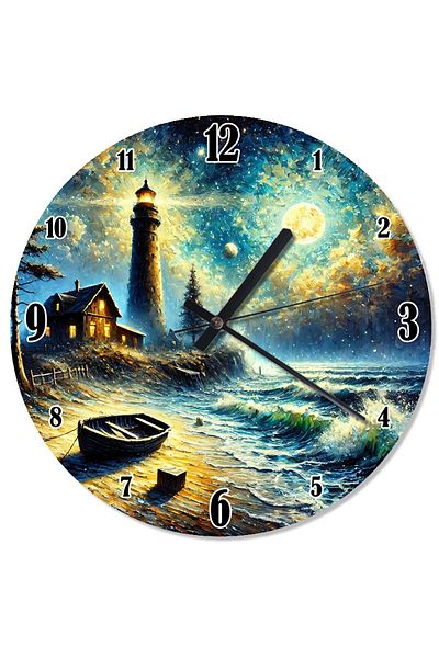 Tablomega Lantern and Moonlight Special Design Wall Clock