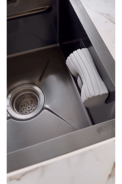 AYGÖREN HOME Bulaşık Süngeri Tutacağı Evye Düzenleyici Telli Bulaşık Süngeri Tutucu Askı 1 Adet