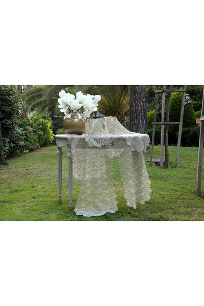 Daimon Home Anemon Model Güpürlü 5'li Runnerlı Salon Takımları Oda Takımları ...