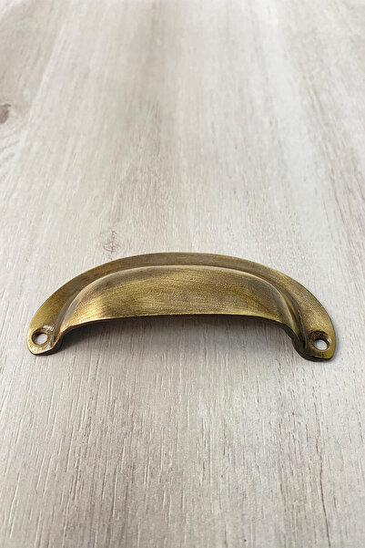 Seha Bronz Pirinç Döküm Antik Sarı 9 cm Tas/Çanak/Midye Kulp (ömür boyu garanti)