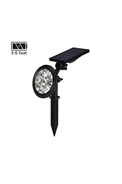 MAXLED Mx-9010 18w Led Solar Kazıklı Bahçe/çim Armatürü Beyaz Işık