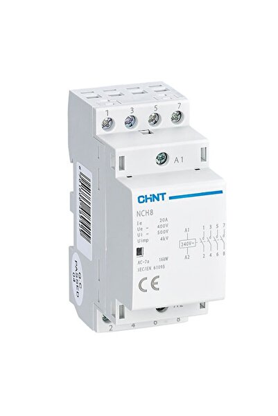 chint Nch8 Serisi 4 Kutuplu Bina Içi Aydınlatma Otomasyon Kontaktörü 20a 4na