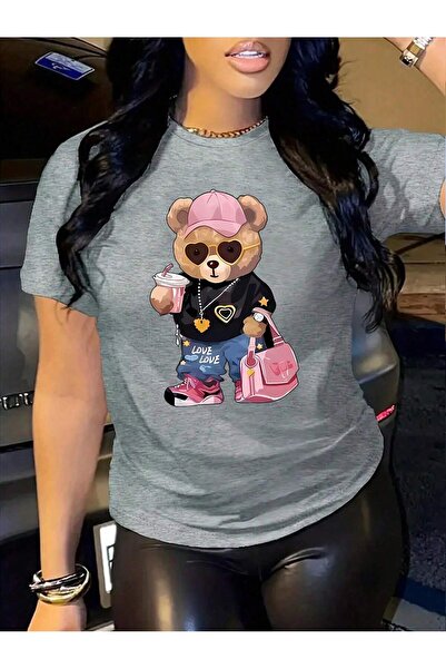 MODAVİBE Țesătură unică din jerseu, tricou cu croială relaxată