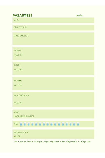 edinotes Diet Notebook