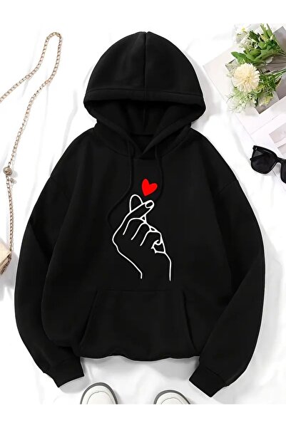 LAND MODA Hanorac unisex imprimat cu glugă