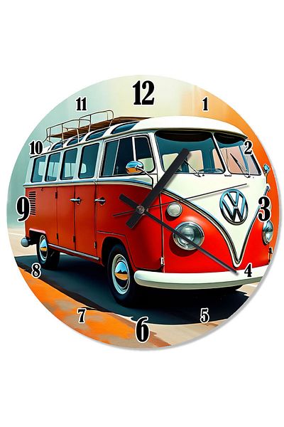Tablomega Classic Vosvos Minibus Retro Wall Clock