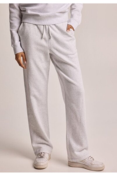 FİTGO Ženske sive trenerke sa ravnim nogavicama i tri niti