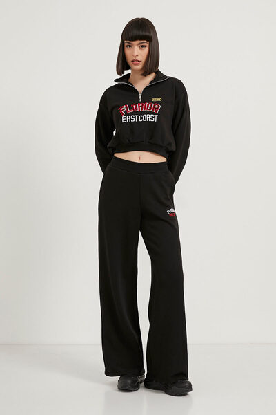 Arma Life Κεντημένο φούτερ με φερμουάρ στο λαιμό