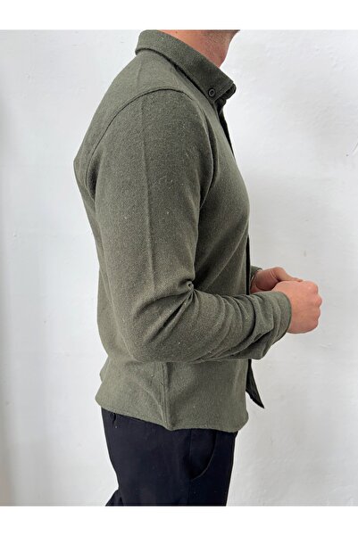 King Brothers Slim Fit Lumberjack Shirt Men's Large Checkered Plaid Yellow White