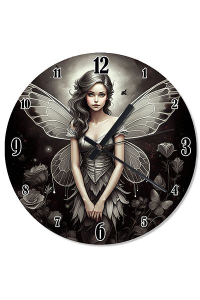 Tablomega Elegant Fairy Special Design Wall Clock with Wings