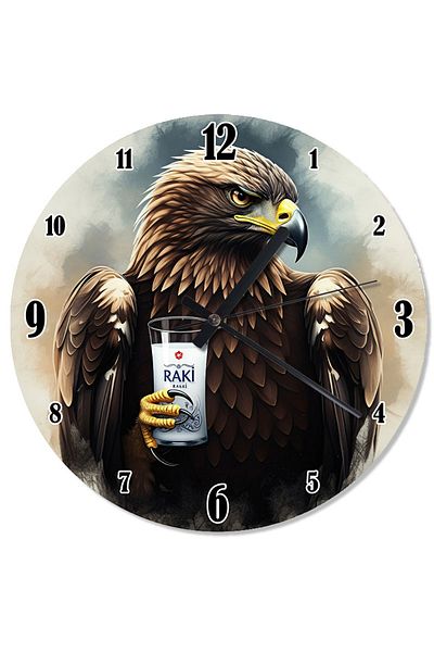 Tablomega Noble Eagle's Powerful Gaze Printed Wall Clock