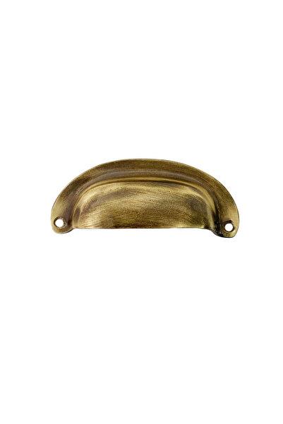 Seha Bronz Pirinç Döküm Antik Sarı 9 cm Tas/Çanak/Midye Kulp (ömür boyu garanti)