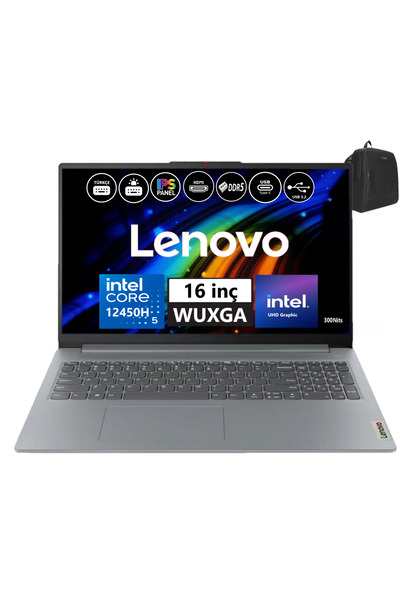 LENOVO Ideapad Slim 3 16IAH8 I5 12450H 16GB Ddr5 1tbSSD Graphics 16" Wuxga Wi...