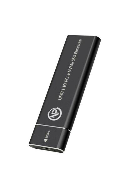 NPO DK02 NVMe M.2 USB-A/Type-C Kablolu Taşınabilir Harici SSD için Boş Kutu