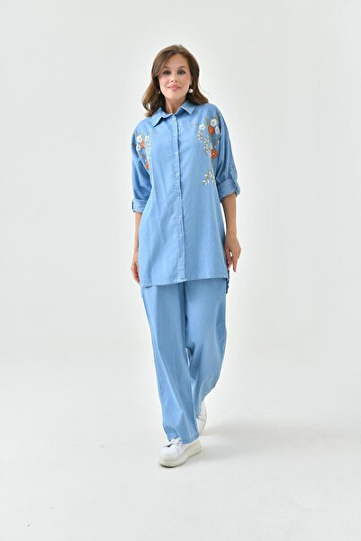 BURRASCA NAKIŞLI TAŞLI KOT GÖMLEK