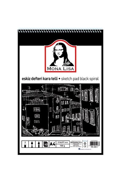 Südor Caiet de schițe Monalisa cu șir negru (a4) 150 grame 40 coli