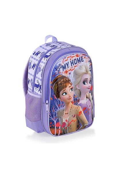 Frozen حقيبة مدرسية ابتدائية مرخصة من Frocx Disney Frozen II مكونة من حجرتين