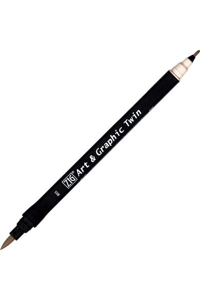 Zig Art & Graphic Twin Marker Drawing Pen 805 Gray Tint