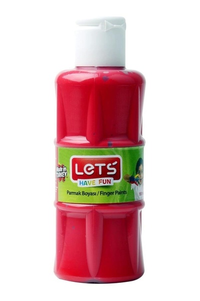 Lets Kırmızı  Parmak Boya 100 ml l-5654