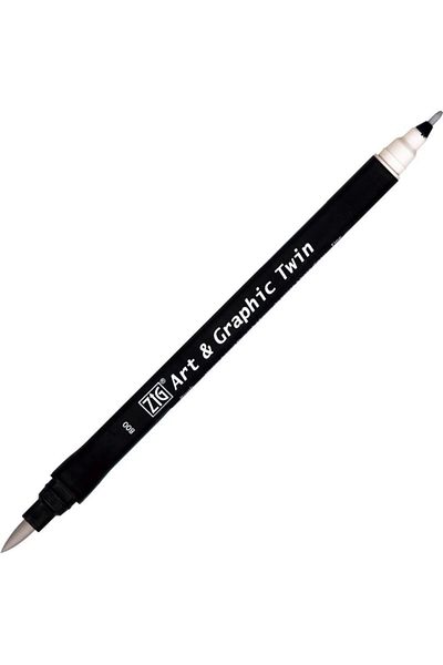 Zig Art & Graphic Twin Marker Drawing Pen 800 Cool Gray 1