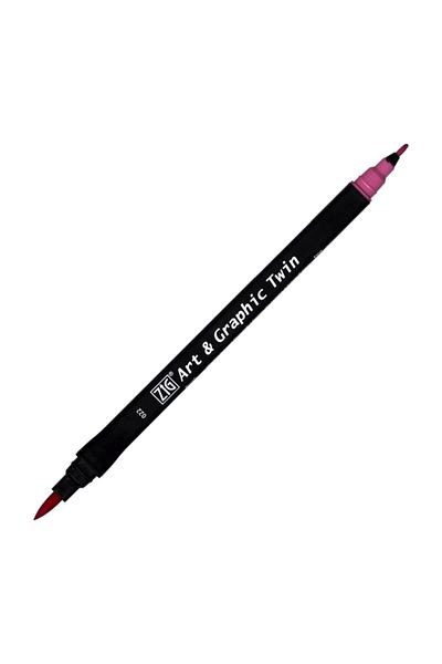 Zig Art & Graphic Twin Marker Drawing Pen 22 Dark Pink