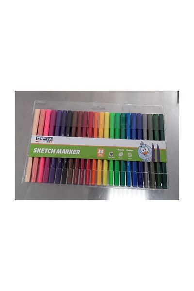 Gıpta 24 Double Sided Brush Tip Felted Pen