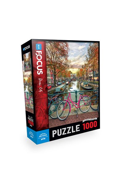 Blue Focus Amsterdam 1000 Piece Puzzle