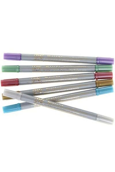 Zig Metallic Colored Invitation Pen - Set of 6 Ms-8000/6V