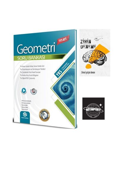 Karma Kitaplar BİLGİSARMAL TYT-AYT GEOMETRİ SORU BANKASI-ZİHİNDENEME-İST304