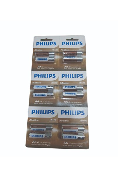 Philips Power Alkalin 12li AA Kalem Pil LR6A125/10