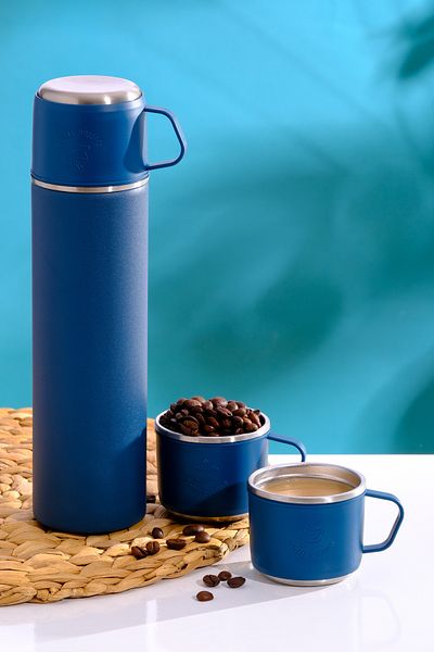 Penguen Stainless Steel 3-Cup Thermos 500ml - Keep 6 Hours Warm, 12 Hours Cold Feature
