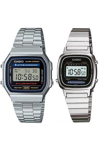 Casio A168Wa-1Wdf - La670Wa-1Df Couple Wrist Watch