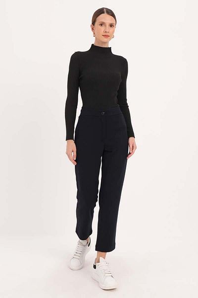ALLDAY Navy Blue-Comfortable Fit Skinny Παντελόνι