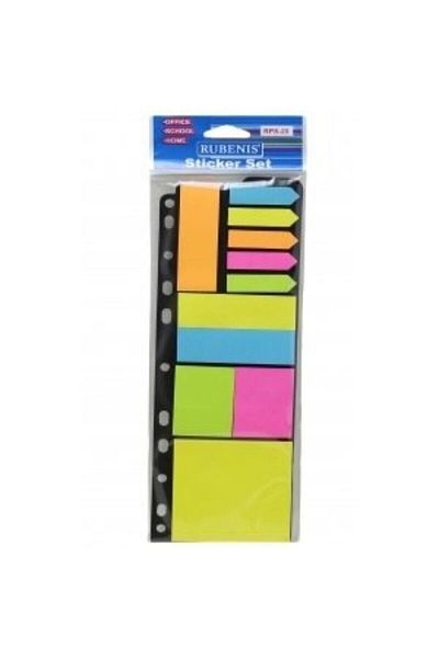 Rubenis Rps-25 Mixed Adhesive Note Paper Set