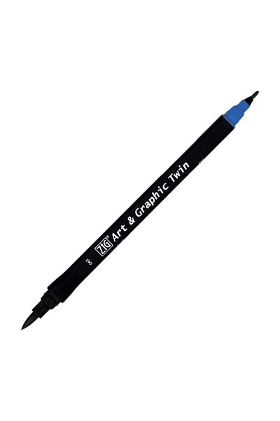 Zig Art & Graphic Twin Marker Drawing Pen 63 Delft Blue